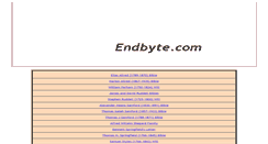 Desktop Screenshot of endbyte.com